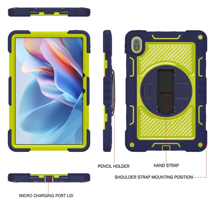 For Huawei MatePad SE 11 360 Degree Rotation PC Contrast Silicone Tablet Case