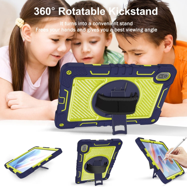 For Huawei MatePad SE 11 360 Degree Rotation PC Contrast Silicone Tablet Case