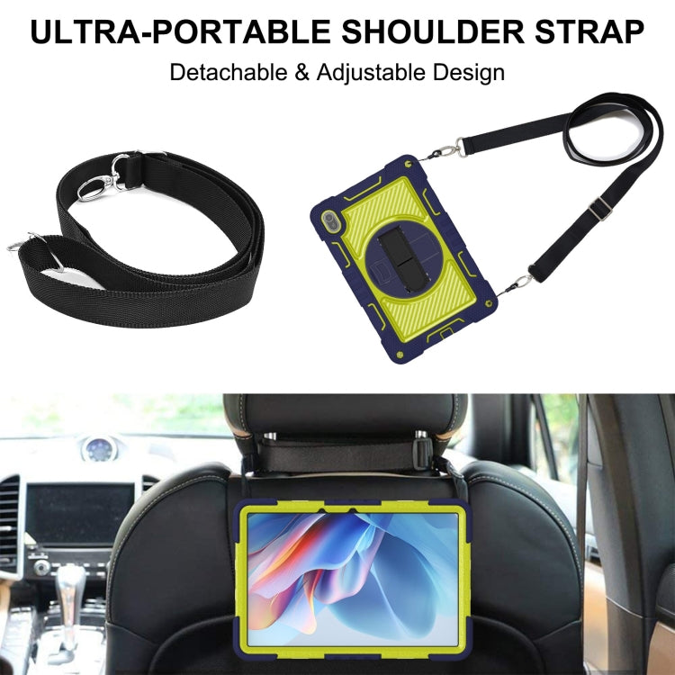 For Huawei MatePad SE 11 360 Degree Rotation PC Contrast Silicone Tablet Case