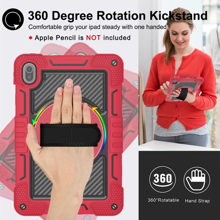 For Huawei MatePad SE 11 360 Degree Rotation PC Contrast Silicone Tablet Case