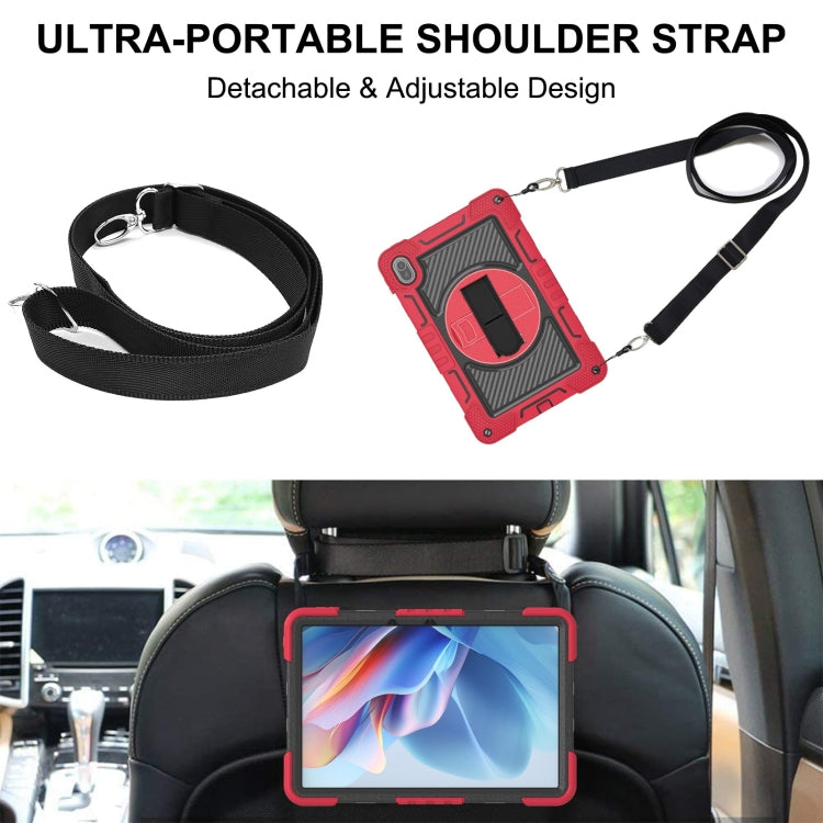 For Huawei MatePad SE 11 360 Degree Rotation PC Contrast Silicone Tablet Case