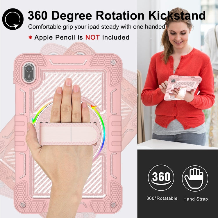 For Huawei MatePad SE 11 360 Degree Rotation PC Contrast Silicone Tablet Case