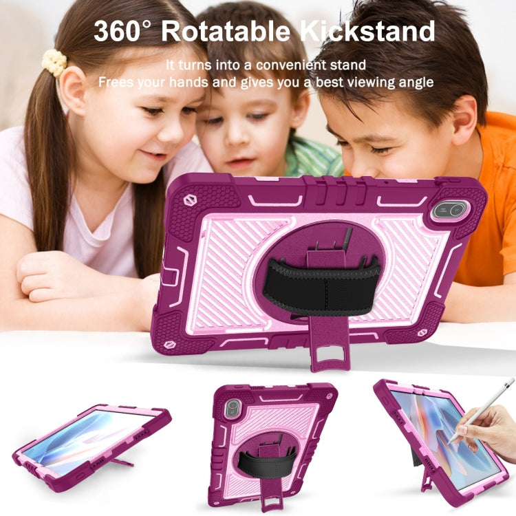 For Huawei MatePad SE 11 360 Degree Rotation PC Contrast Silicone Tablet Case