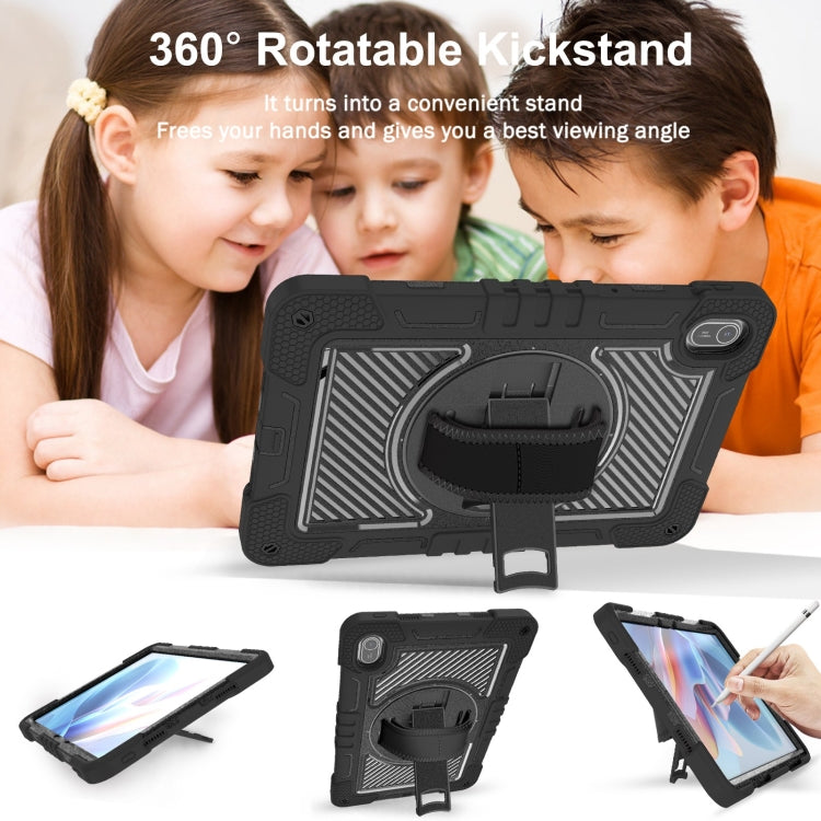 For Huawei MatePad SE 11 360 Degree Rotation PC Contrast Silicone Tablet Case