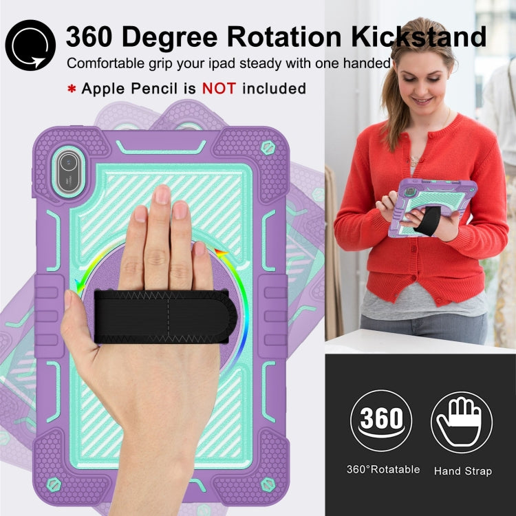 For Huawei MatePad SE 11 360 Degree Rotation PC Contrast Silicone Tablet Case