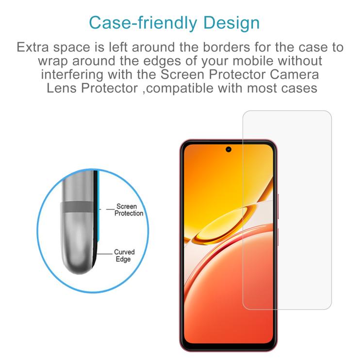 For vivo Y21d 4G 10pcs 0.26mm 9H 2.5D Tempered Glass Film
