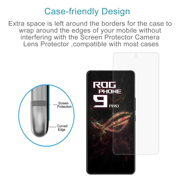 For Asus ROG Phone 9 Pro 10pcs 0.26mm 9H 2.5D Tempered Glass Film