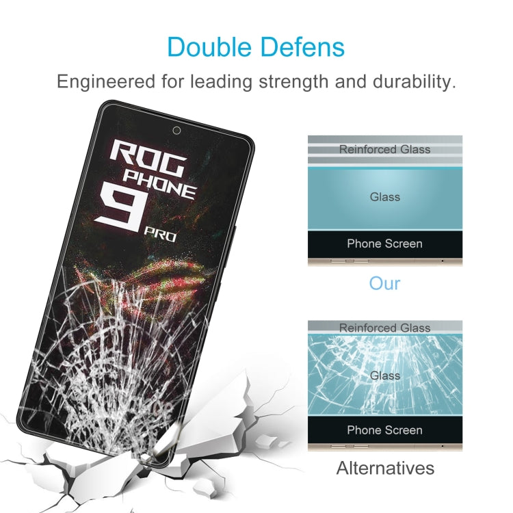 For Asus ROG Phone 9 Pro 10pcs 0.26mm 9H 2.5D Tempered Glass Film