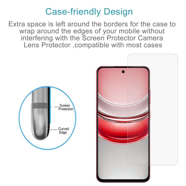 For Realme 14x India 0.26mm 9H 2.5D Tempered Glass Film