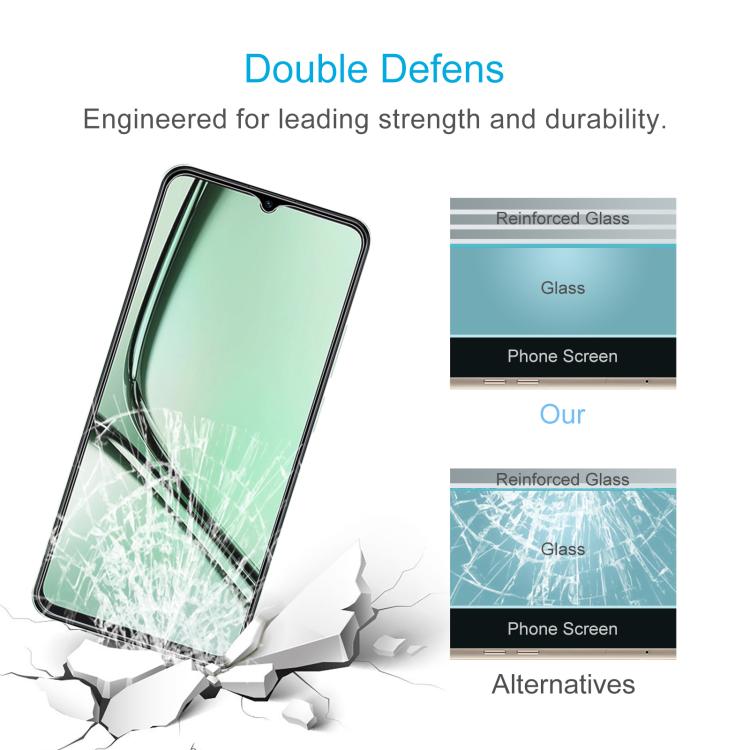 For Realme Note 60x 4G 10pcs 0.26mm 9H 2.5D Tempered Glass Film