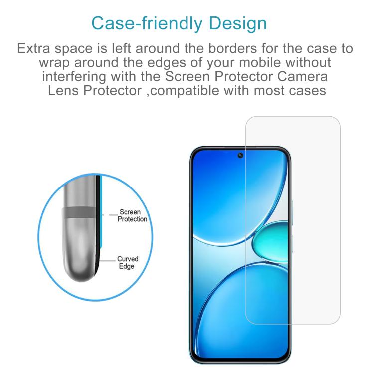 For Realme 15x 5G India 10pcs 0.26mm 9H 2.5D Tempered Glass Film