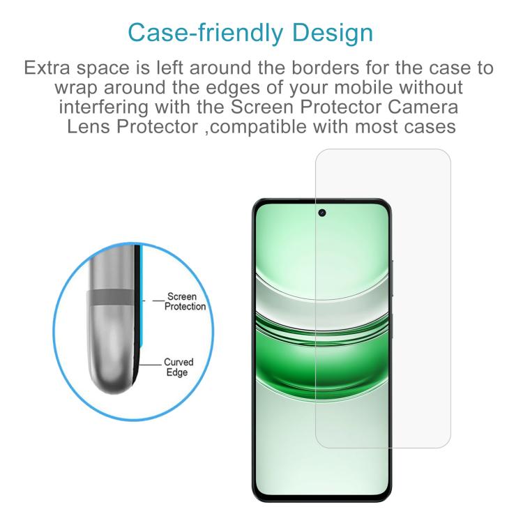 For Realme P3 Lite 5G / 4G 10pcs 0.26mm 9H 2.5D Tempered Glass Film