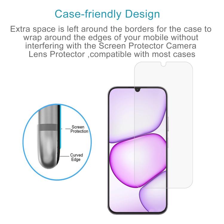 For Realme C100i 4G 10pcs 0.26mm 9H 2.5D Tempered Glass Film