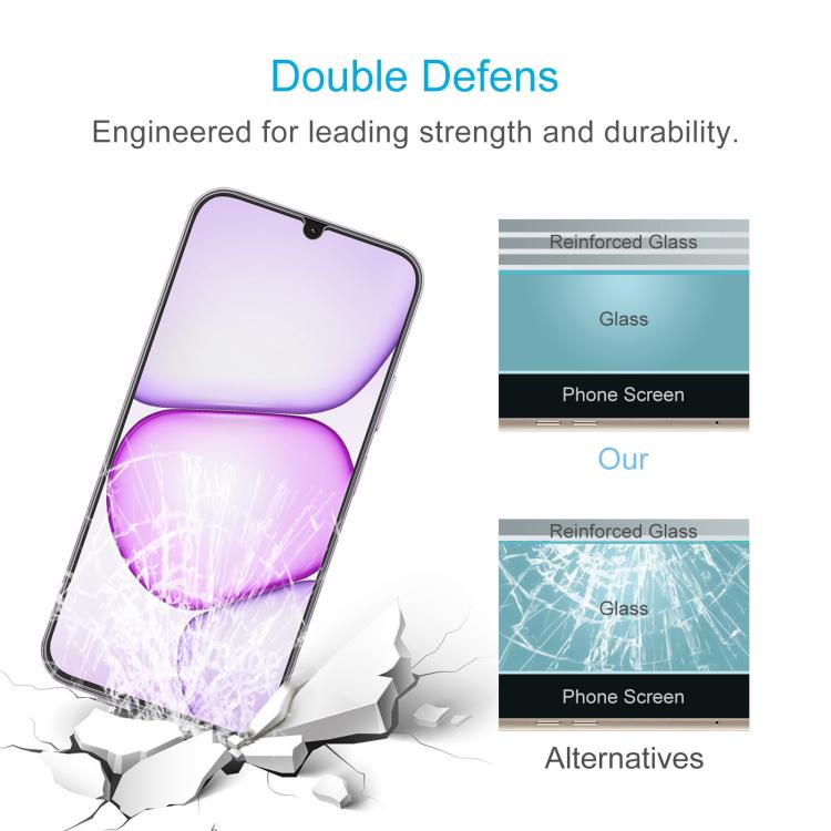 For Realme C100i 4G 10pcs 0.26mm 9H 2.5D Tempered Glass Film
