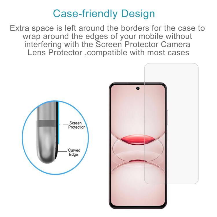 For Realme C75x 50pcs 0.26mm 9H 2.5D Tempered Glass Film