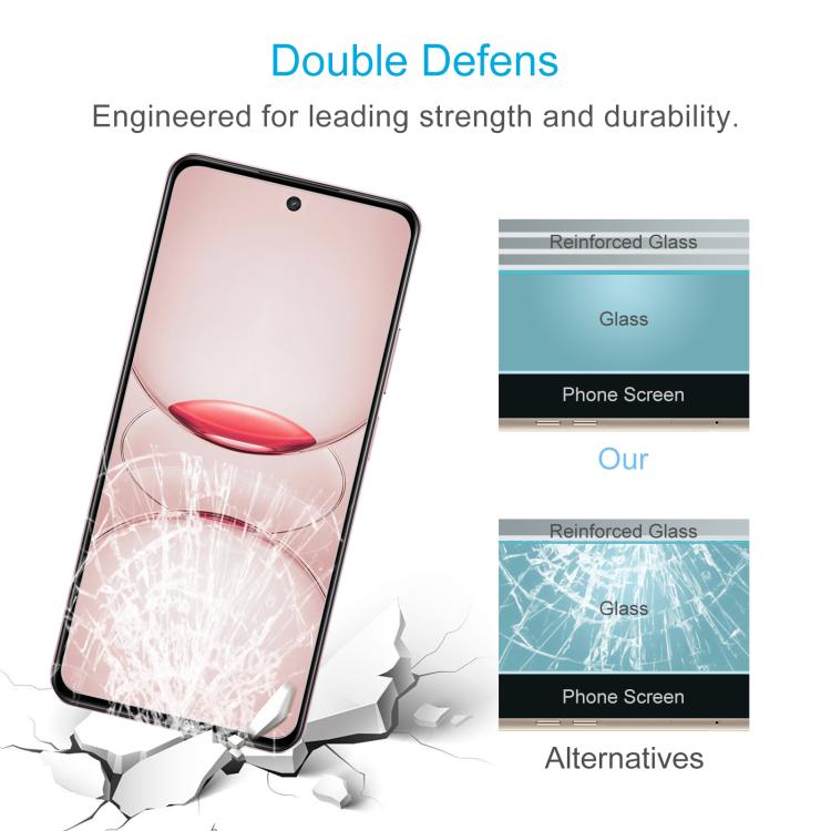 For Realme C75x 50pcs 0.26mm 9H 2.5D Tempered Glass Film