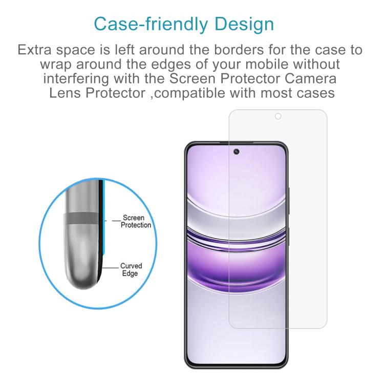 For Realme V70 50pcs 0.26mm 9H 2.5D Tempered Glass Film