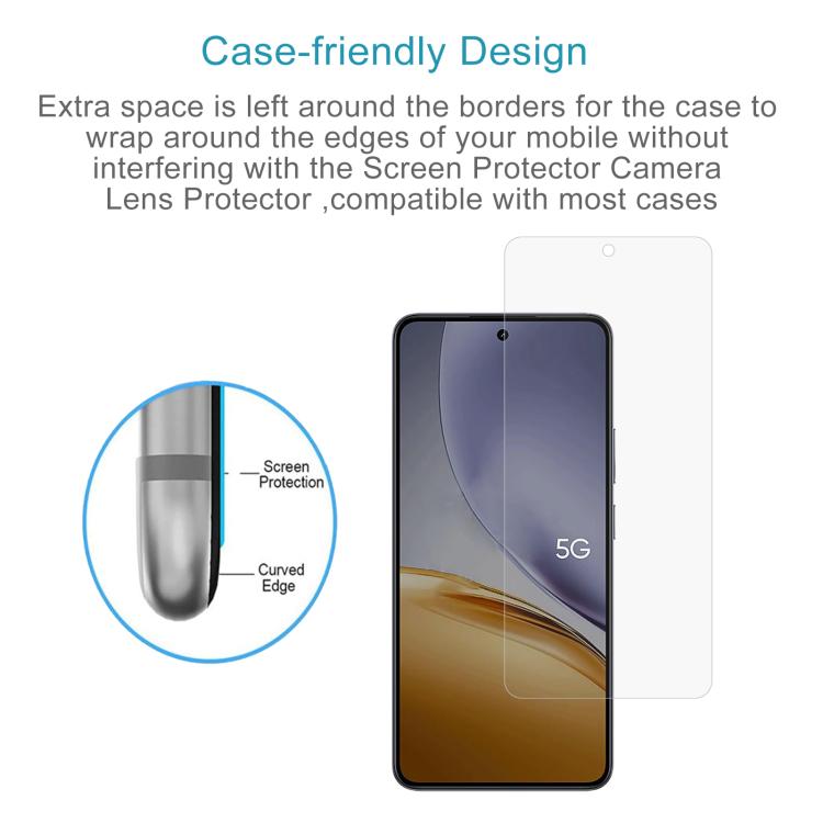 For Realme 14T 5G 50pcs 0.26mm 9H 2.5D Tempered Glass Film