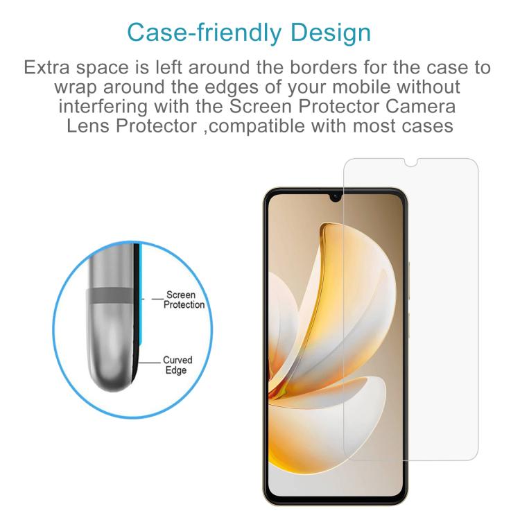 For Realme Note 70T 4G 50pcs 0.26mm 9H 2.5D Tempered Glass Film