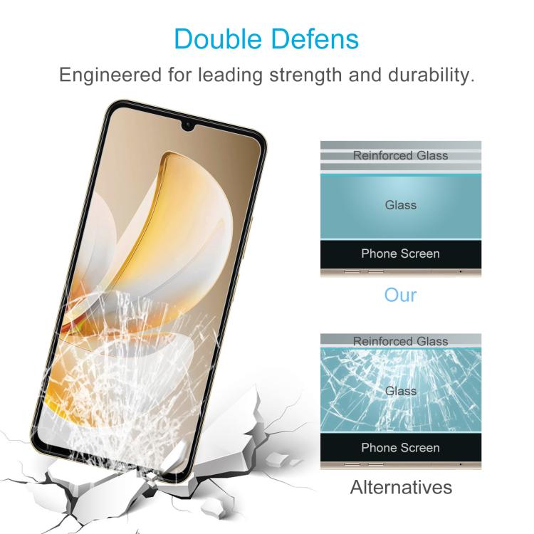 For Realme Note 70T 4G 50pcs 0.26mm 9H 2.5D Tempered Glass Film