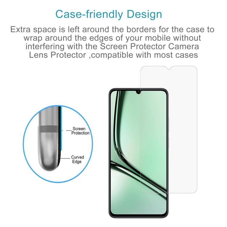 For Realme Note 60x 4G 50pcs 0.26mm 9H 2.5D Tempered Glass Film