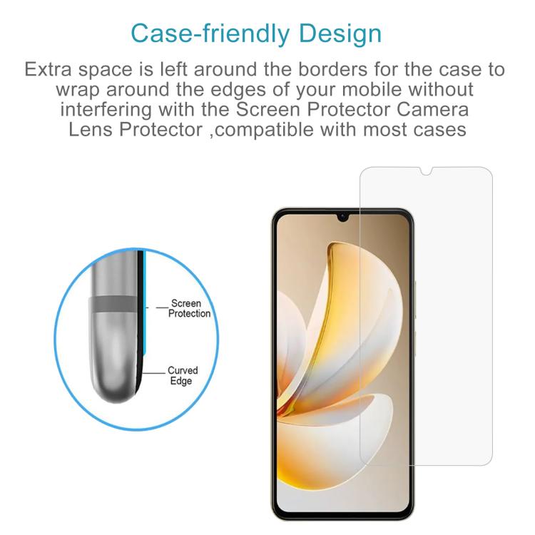 For Realme Note 70 4G 50pcs 0.26mm 9H 2.5D Tempered Glass Film