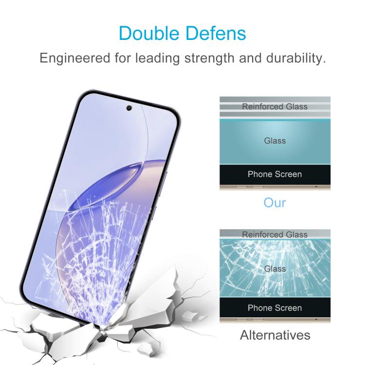 For Realme 16 Pro+ 5G 50pcs 0.26mm 9H 2.5D Tempered Glass Film