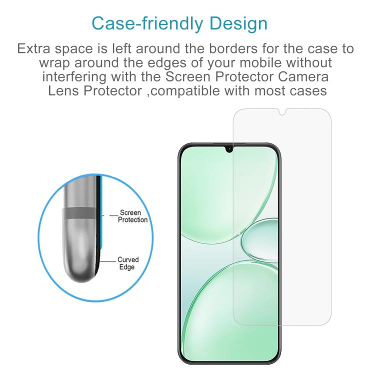 For Realme P4 Lite 5G 50pcs 0.26mm 9H 2.5D Tempered Glass Film
