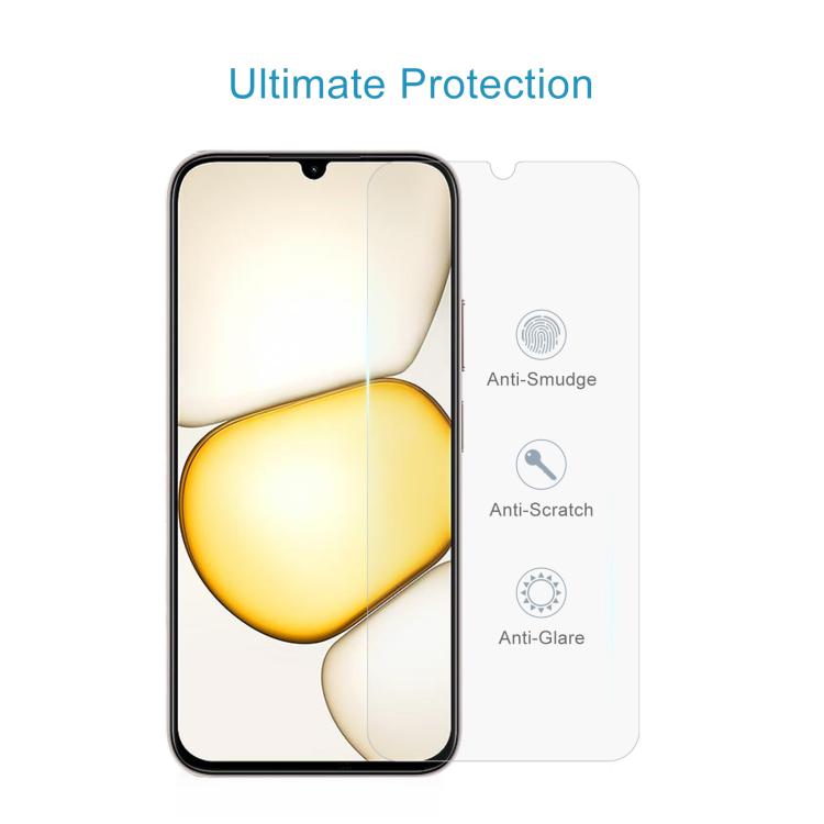 For Realme C100x 4G 50pcs 0.26mm 9H 2.5D Tempered Glass Film