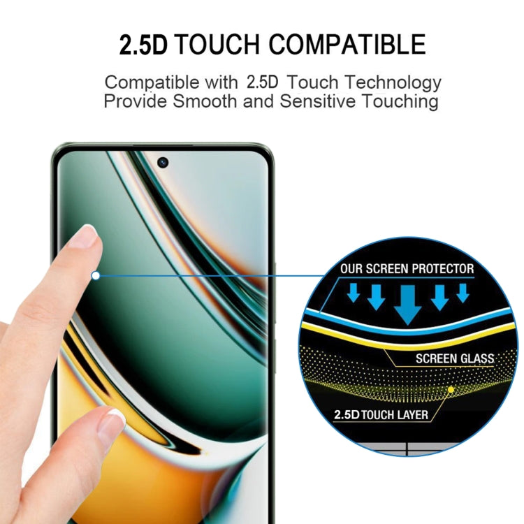 For Realme 11 Pro 3D Curved Edge Full Screen Tempered Glass Film