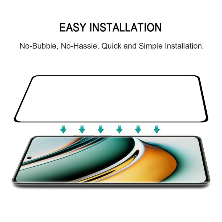 For Realme 11 Pro 3D Curved Edge Full Screen Tempered Glass Film