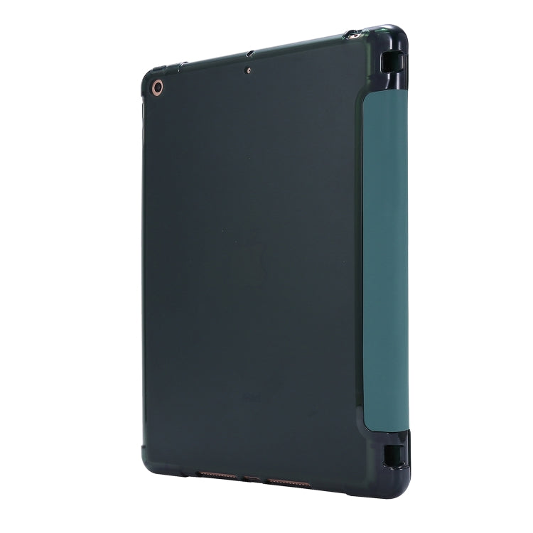 For iPad 10.2 2021 / 2020 / 2019 Airbag Deformation Horizontal Flip Leather Case with Holder & Pen Holder