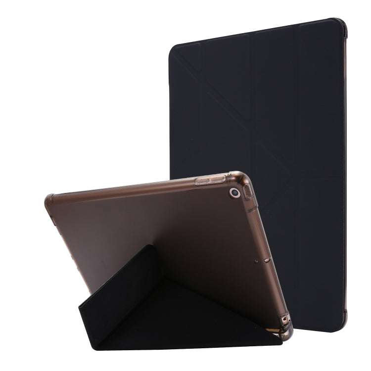 For iPad 10.2 2021 / 2020 / 2019 Airbag Deformation Horizontal Flip Leather Case with Holder & Pen Holder