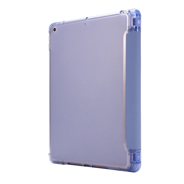 For iPad 10.2 2021 / 2020 / 2019 Airbag Deformation Horizontal Flip Leather Case with Holder & Pen Holder