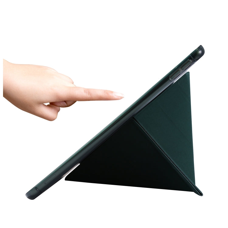 For iPad 10.2 2021 / 2020 / 2019 Airbag Deformation Horizontal Flip Leather Case with Holder & Pen Holder