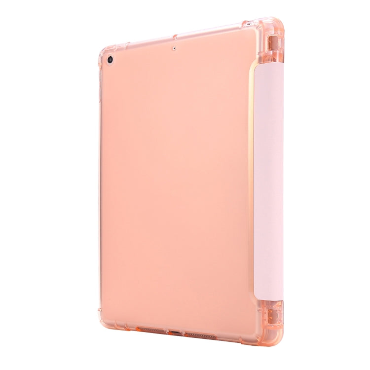 For iPad 10.2 2021 / 2020 / 2019 Airbag Deformation Horizontal Flip Leather Case with Holder & Pen Holder