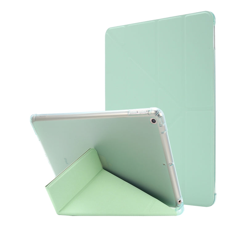 For iPad 10.2 2021 / 2020 / 2019 Airbag Deformation Horizontal Flip Leather Case with Holder & Pen Holder
