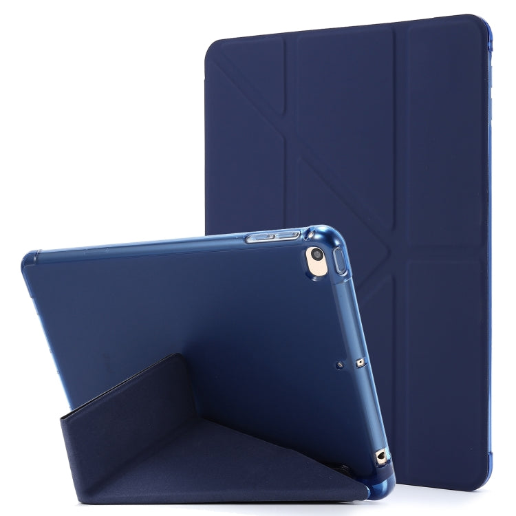 For iPad Mini 4 Airbag Deformation Horizontal Flip Leather Case with Holder