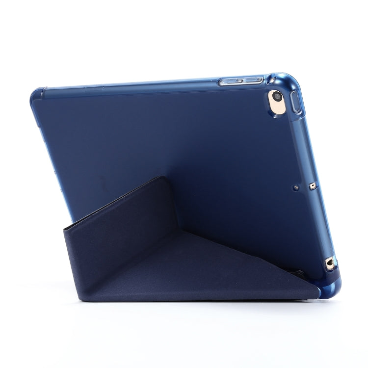 For iPad Mini 4 Airbag Deformation Horizontal Flip Leather Case with Holder