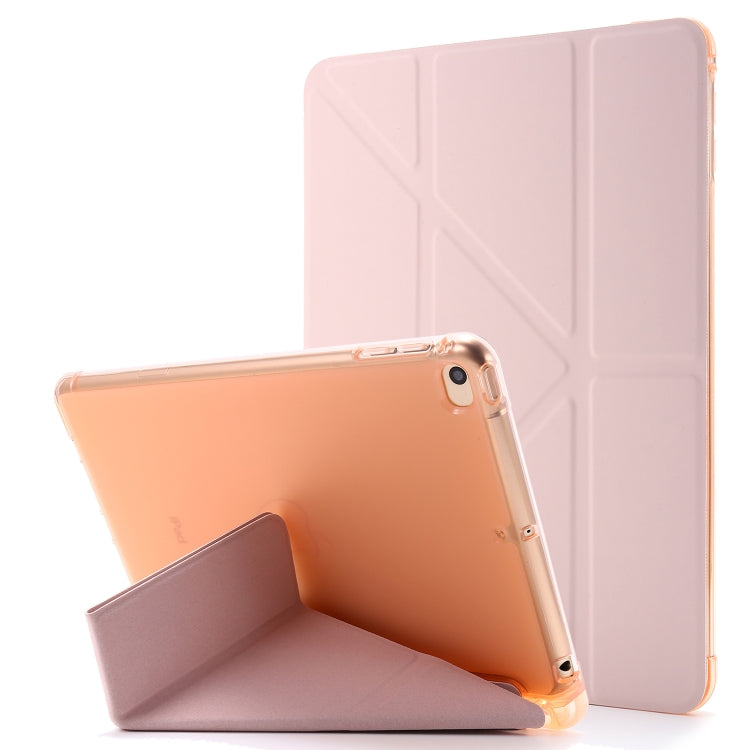 For iPad Mini 4 Airbag Deformation Horizontal Flip Leather Case with Holder