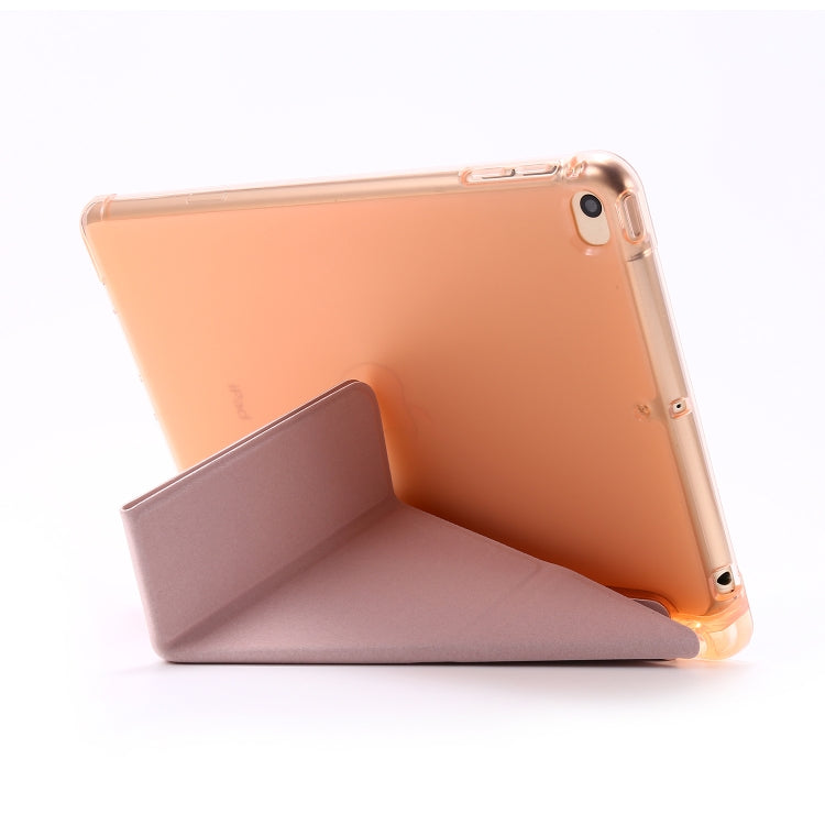 For iPad Mini 4 Airbag Deformation Horizontal Flip Leather Case with Holder