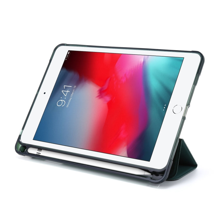 For iPad Mini (2019) Airbag Deformation Horizontal Flip Leather Case with Holder & Pen Holder