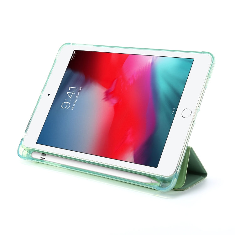 For iPad Mini (2019) Airbag Deformation Horizontal Flip Leather Case with Holder & Pen Holder