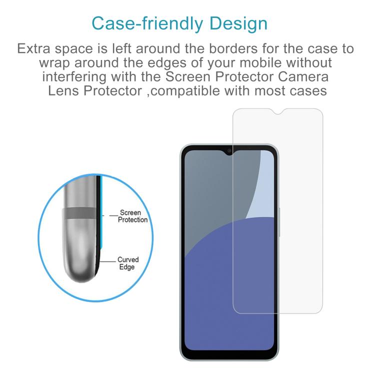 For Sharp Aquos wish5 50pcs 0.26mm 9H 2.5D Tempered Glass Film