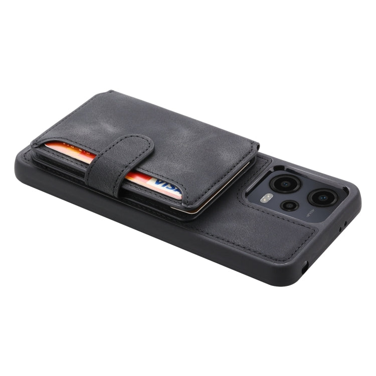 For Xiaomi Redmi Note 12 4G Global Skin Feel Dream RFID Anti-theft PU Card Bag Phone Case