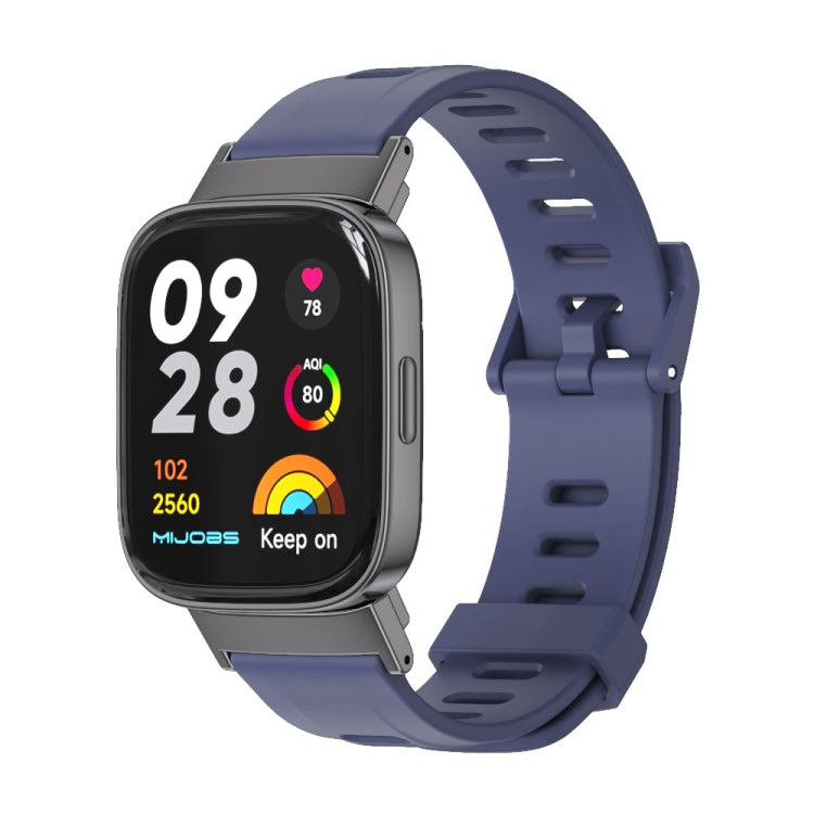 For Redmi Watch 3 Mijobs Flat Hole Breathable TPU Watch Band