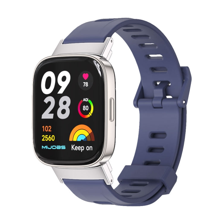 For Redmi Watch 3 Mijobs Flat Hole Breathable TPU Watch Band