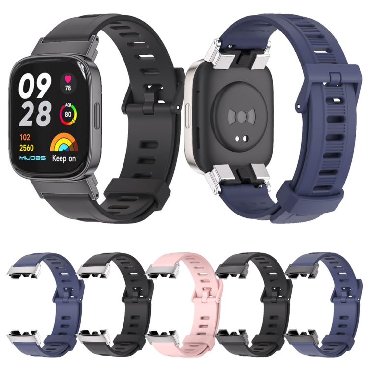 For Redmi Watch 3 Mijobs Flat Hole Breathable TPU Watch Band