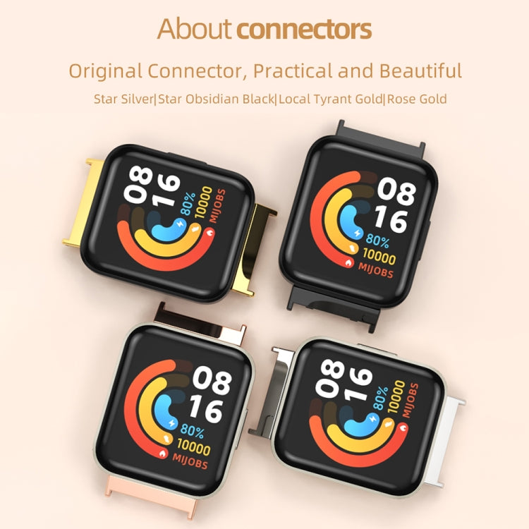 For Redmi Watch 3 Mijobs Flat Hole Breathable TPU Watch Band