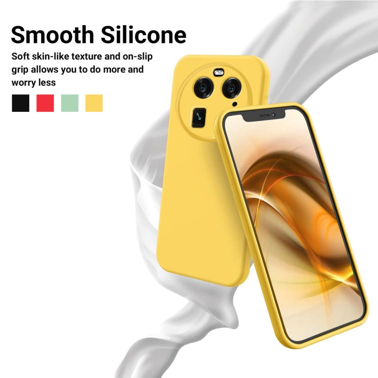 For OPPO Find X6 Pure Color Liquid Silicone Shockproof Phone Case